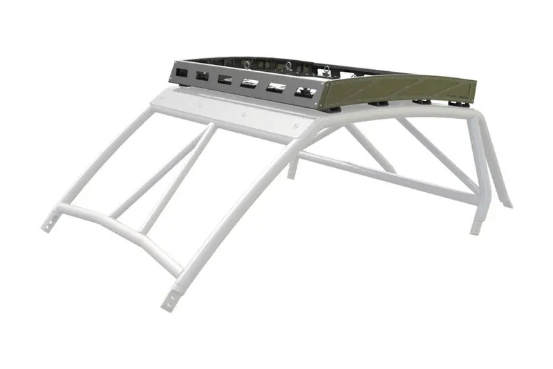 Cagewrx '14-'23 Polaris Rzr Xp Turbo Super Shorty Roof Rack - Assembled 1