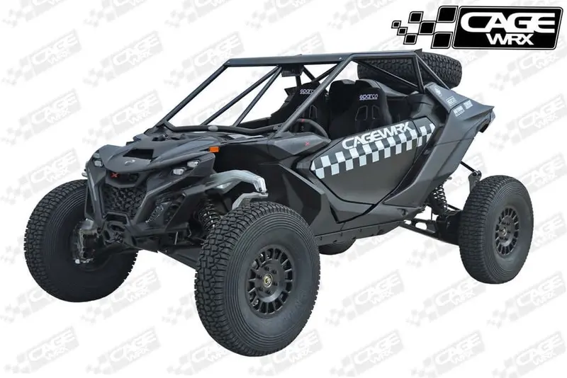 Cagewrx '24+ Can-Am Maverick R Baja Spec Roll Cage - Assembled 2