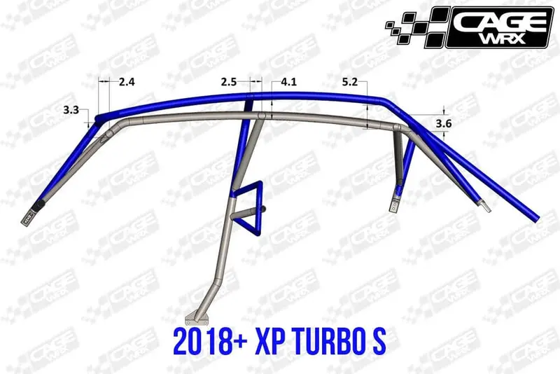 Cagewrx Polaris Rzr X4 1000 Super Shorty Roll Cage Kit 2
