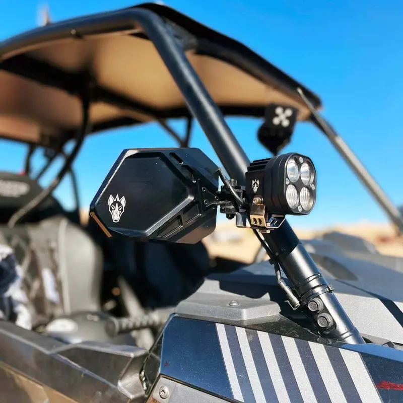 Chupacabra Offroad Cuero Pro Mirror Light Combo In Black 2