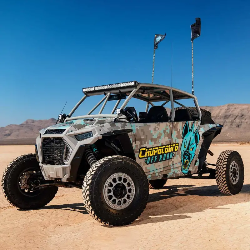 Chupacabra Offroad Cuero Pro Mirror Light Combo In Black 3