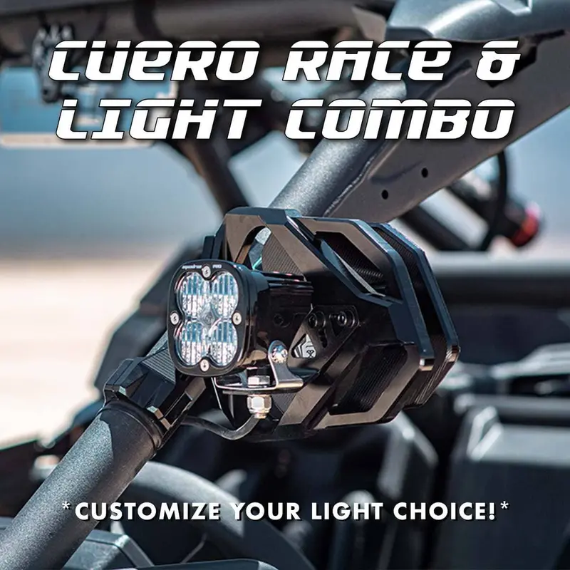 Chupacabra Offroad Cuero Race Mirror Light Combo In Black 1
