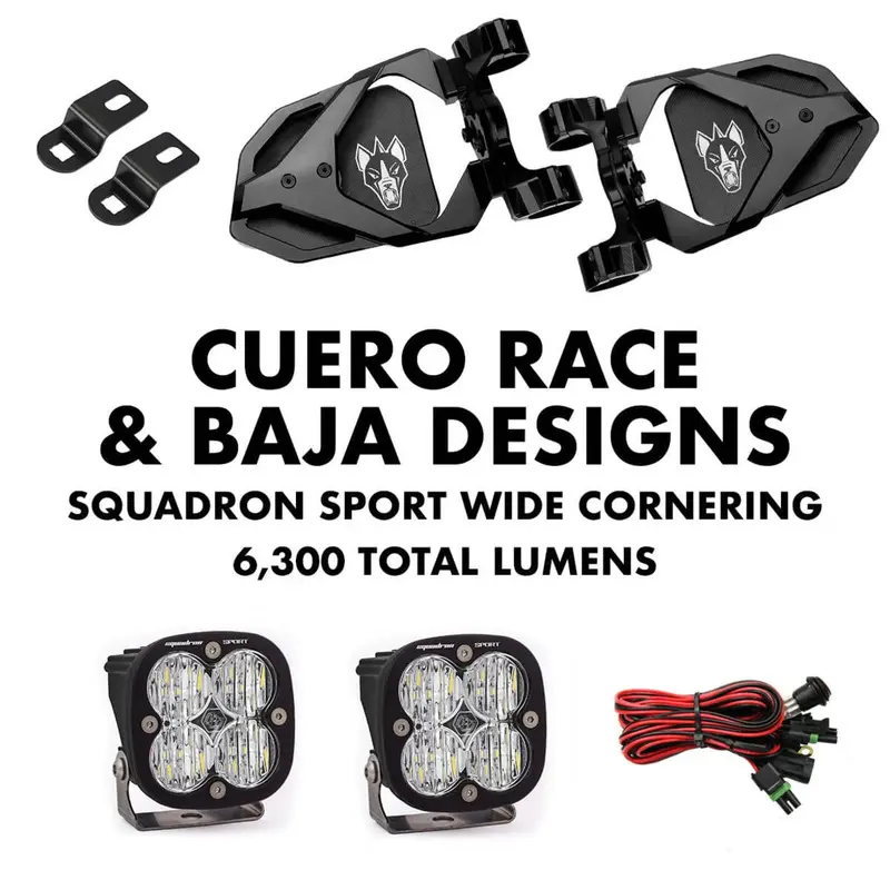 Chupacabra Offroad Cuero Race Mirror Light Combo In Black 3