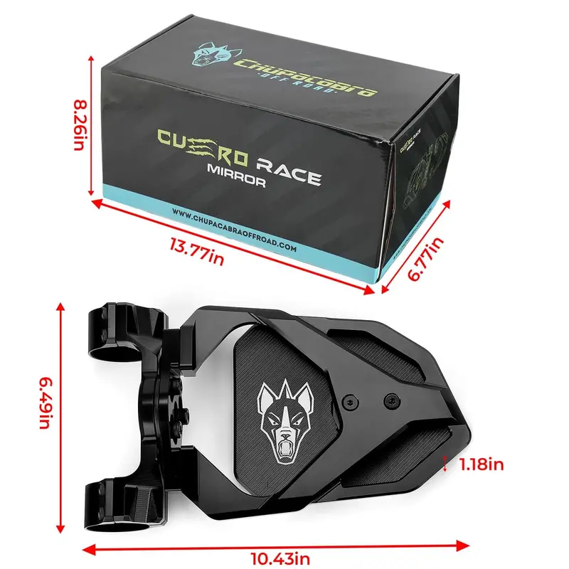 Chupacabra Offroad Cuero Race Utv Side Mirror - Set Of Two 21