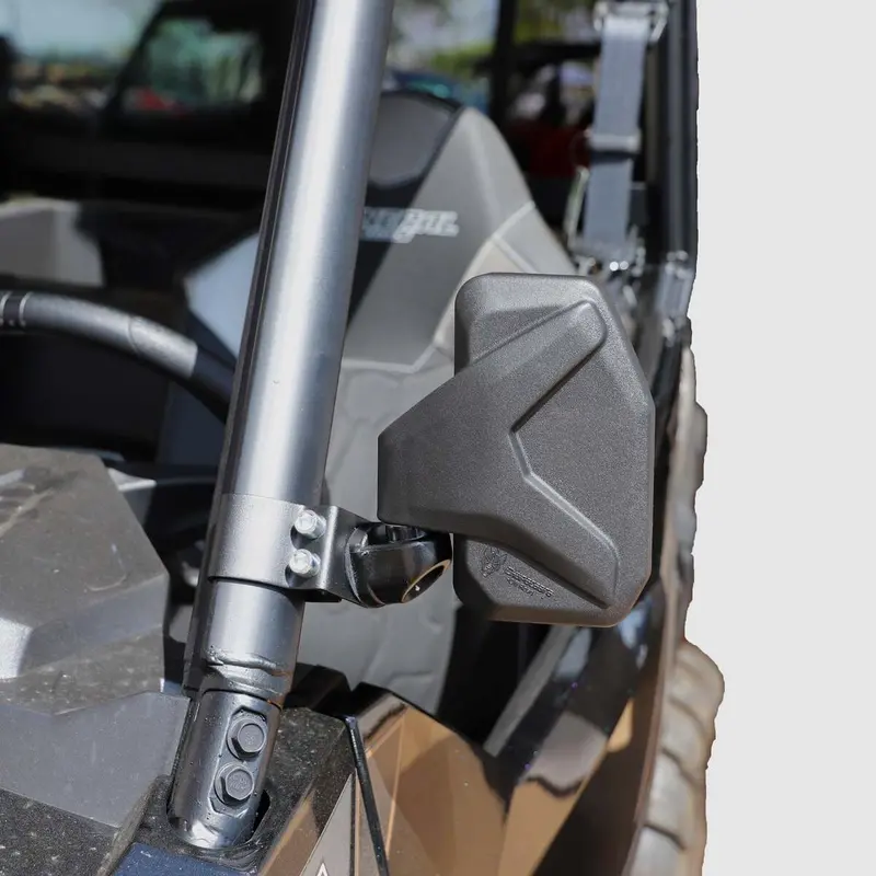 Chupacabra Offroad Polaris Channel Shaped Side Mirror Break Away With Adjustable Arm 2