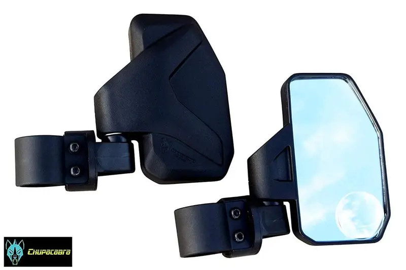 Chupacabra Offroad Rear View/Side Mirror For Utv With Spot Mirror - Right & Left Pair For 1.6" - 2" 1