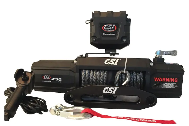 Csi Accessories A12000s Synthetic Rope Winch 1