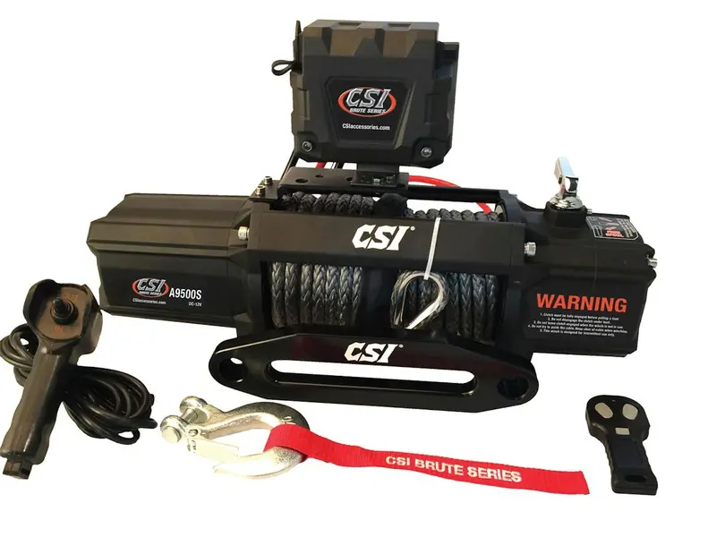 Csi Accessories A9500s Synthetic Rope Winch 1