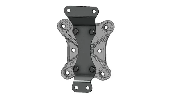 Ct Race Worx Can-Am Maverick X3 10-Bolt Radius Rod Plate Adapter 1
