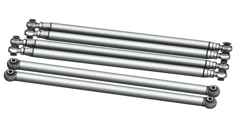 Ct Race Worx Can-Am Maverick X3 72" Chromoly Race Series Radius Rod Kit 1