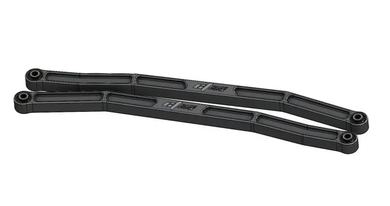 Ct Race Worx Can-Am Maverick X3 72" High Clearance Billet Proof Lower Radius Rods - Black Ano 1