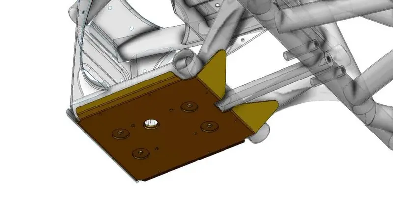 Ct Race Worx Can-Am Maverick X3 Chromoly Front Diff Tray 1