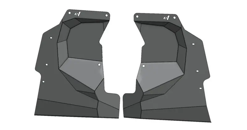 Ct Race Worx Can-Am Maverick X3 Wheel Well Liners 1