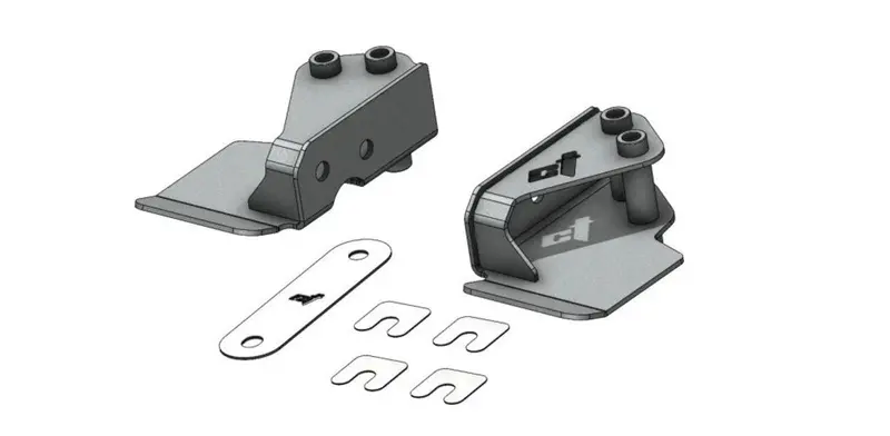 Ct Race Worx Polaris Rzr Pro R Differential Brackets 1