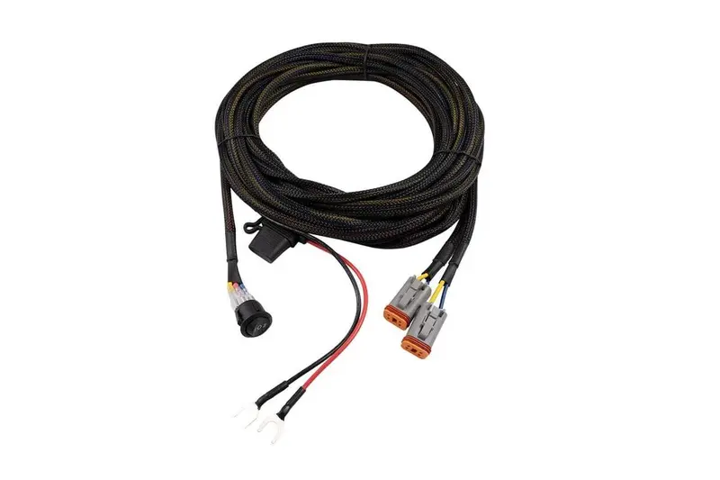Diode Dynamics Light Duty 4-Pin Dual Output Harness Wiring 1