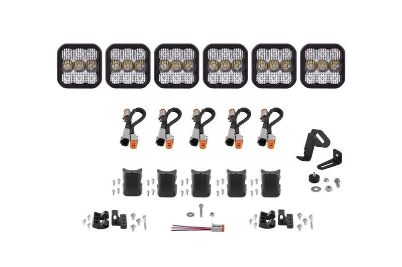 Diode Dynamics Ss5 Cross Link 6-Pod Led Light Bar - One 4