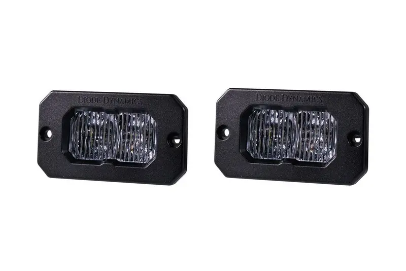 Diode Dynamics Stage Series 2” Sae White Sport Flush Mount Led Pod - Pair 10