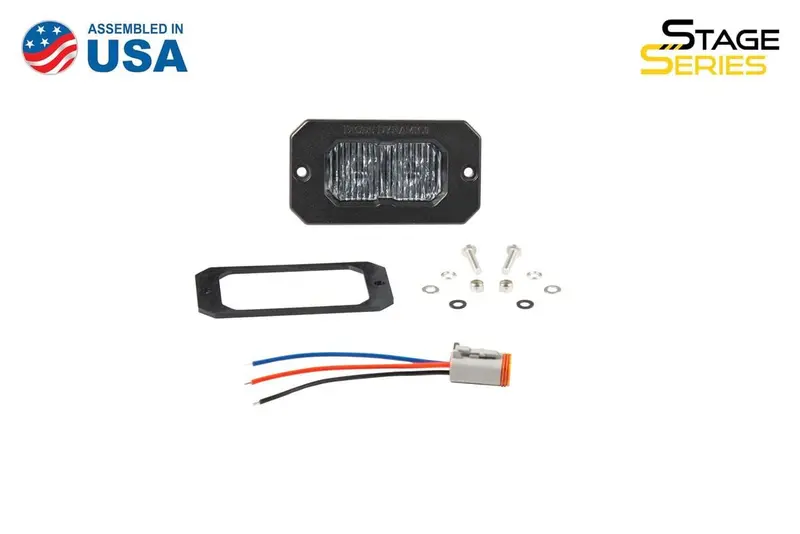 Diode Dynamics Stage Series 2" Sae White Sport Flush Mount Led Pod - Single 1