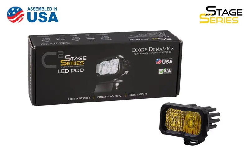 Diode Dynamics Stage Series 2" Sae Yellow Pro Standard Led Pod - Single 2