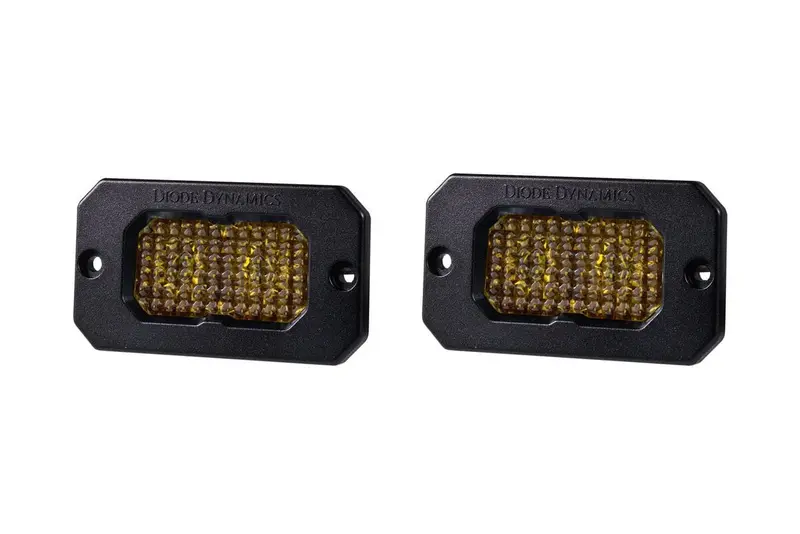 Diode Dynamics Stage Series 2” Sae Yellow Sport Flush Mount Led Pod - Pair 2