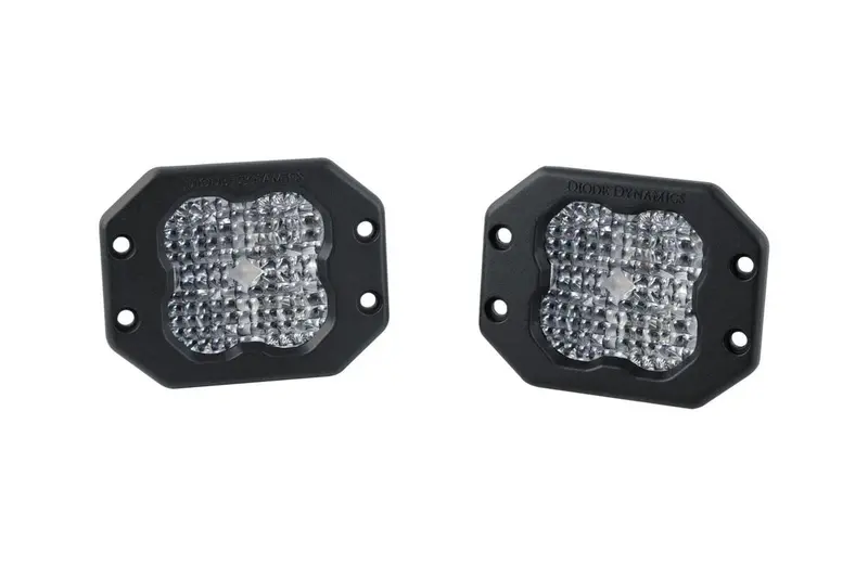 Diode Dynamics Stage Series 3” Sae/Dot White Pro Flush Mount Led Pod - Pair 8