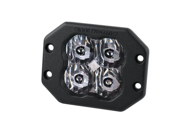 Diode Dynamics Stage Series 3” Sae/Dot White Pro Flush Mount Led Pod - Single 10