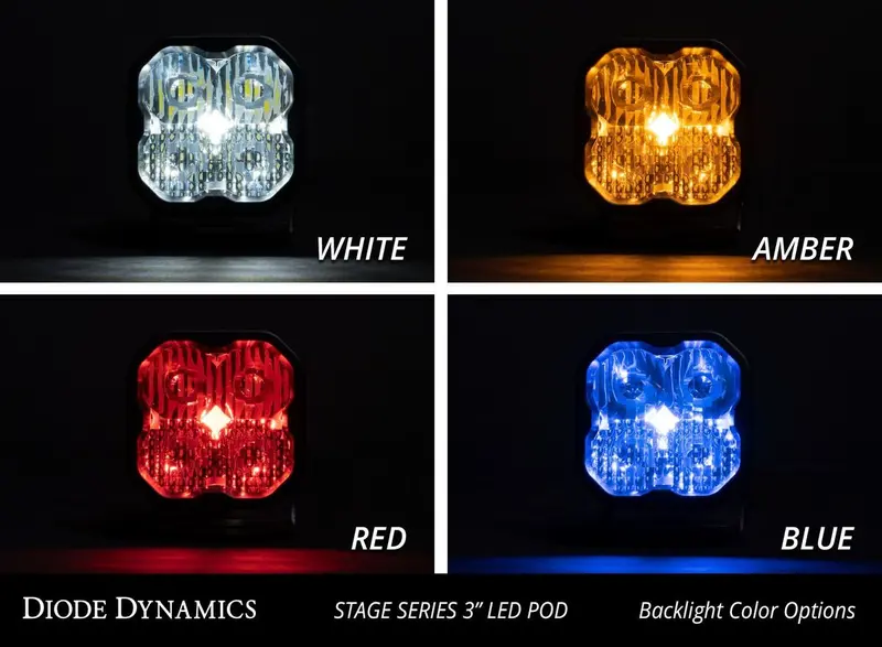 Diode Dynamics Stage Series 3” Sae/Dot White Sport Led Pod - Single 5