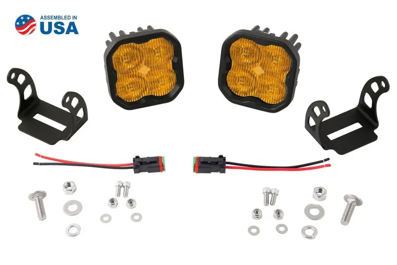 Diode Dynamics Stage Series 3” Sae Yellow Max Led Pod - Pair 1
