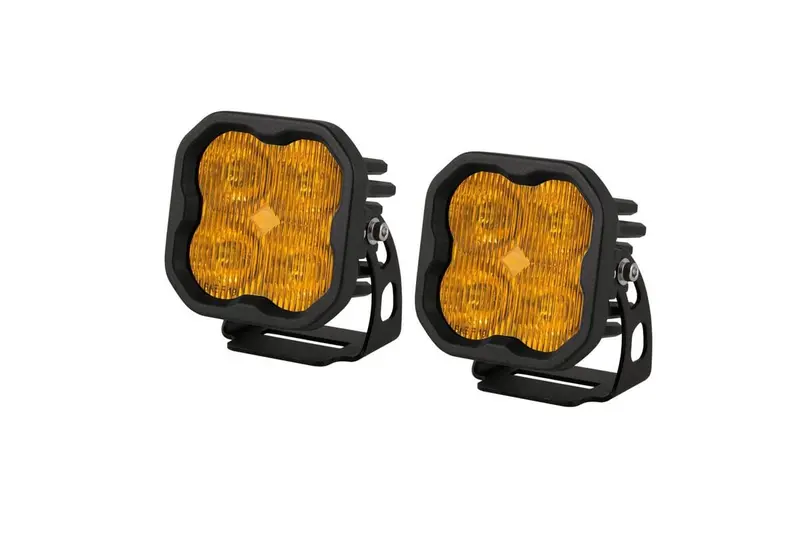 Diode Dynamics Stage Series 3” Sae Yellow Max Led Pod - Pair 1
