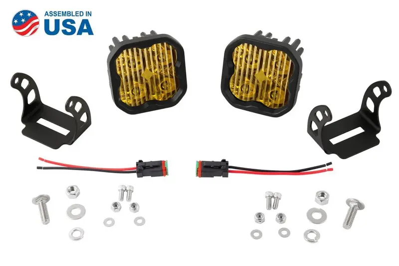Diode Dynamics Stage Series 3” Sae Yellow Sport Led Pod - Pair 1