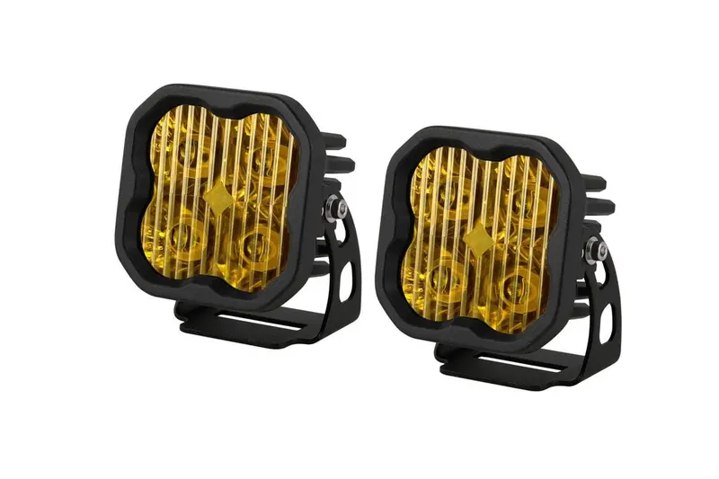Diode Dynamics Stage Series 3” Sae Yellow Sport Led Pod - Pair 1