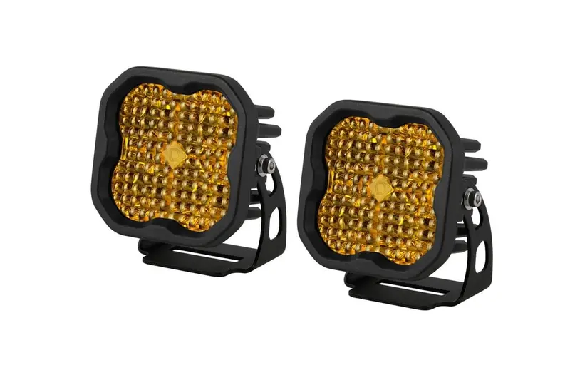 Diode Dynamics Stage Series 3” Sae Yellow Sport Led Pod - Pair 2