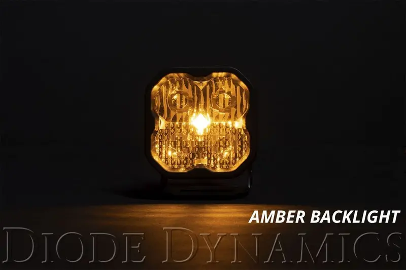 Diode Dynamics Stage Series 3” Sae Yellow Sport Led Pod - Pair 4