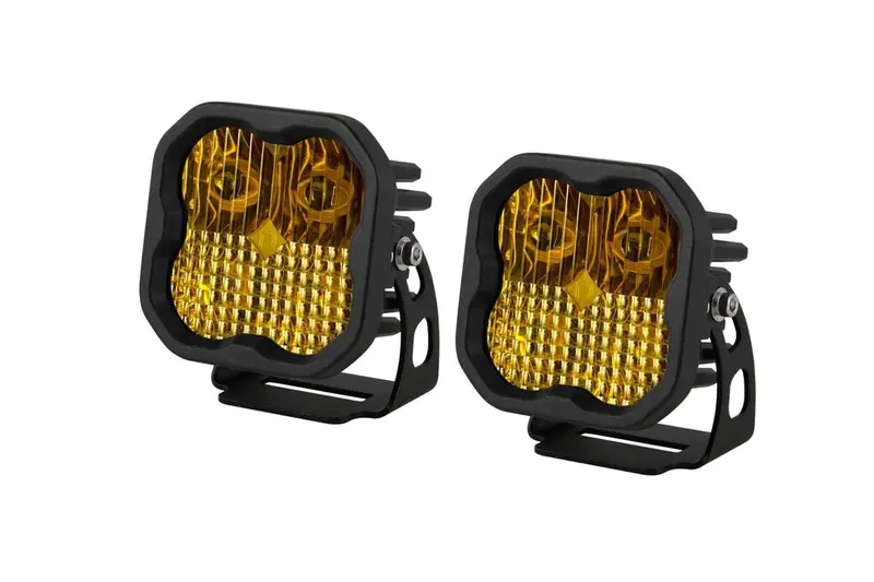 Diode Dynamics Stage Series 3” Sae Yellow Sport Led Pod - Pair 5