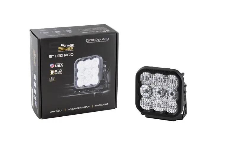 Diode Dynamics Stage Series 5” White Pro Led Pod - Single 2