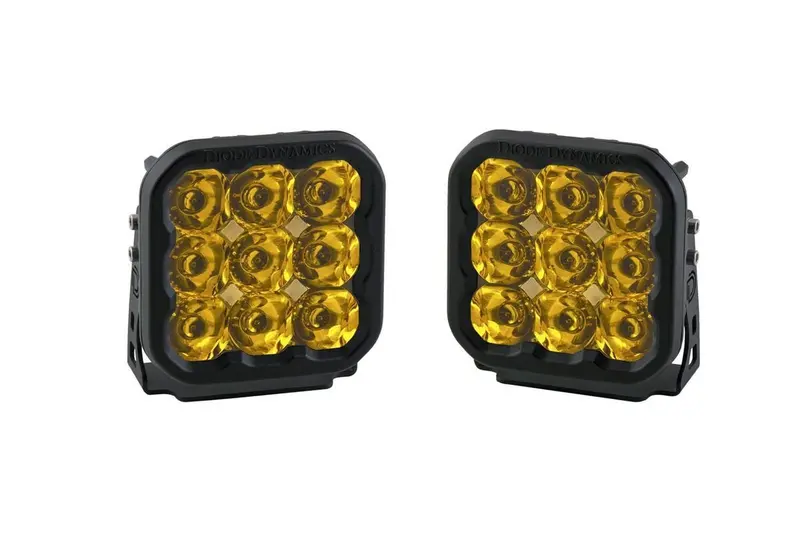 Diode Dynamics Stage Series 5” Yellow Sport Led Pod - Pair 1
