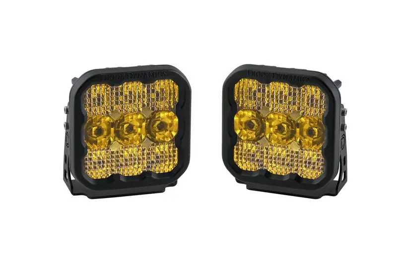Diode Dynamics Stage Series 5” Yellow Sport Led Pod - Pair 2