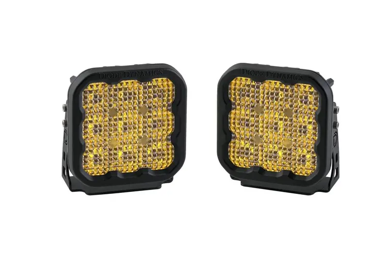 Diode Dynamics Stage Series 5” Yellow Sport Led Pod - Pair 3