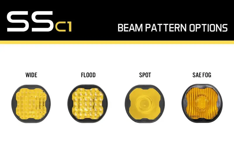 Diode Dynamics Stage Series C1 Pods Yellow Lens - Single 3