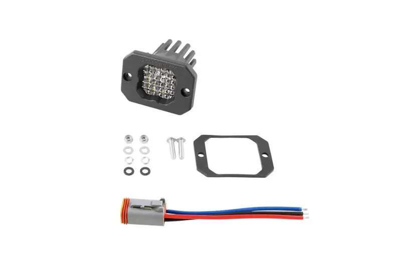Diode Dynamics Stage Series C1 White Pro Flush Mount Led Pod - Single 1