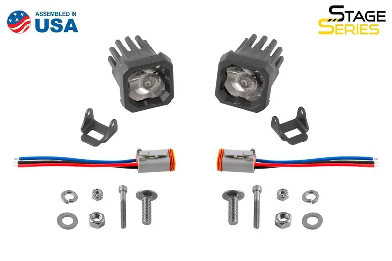 Diode Dynamics Stage Series C1 White Pro Standard Led Pod - Pair 1