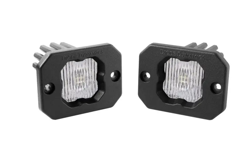 Diode Dynamics Stage Series C1 White Sae Fog Flush Mount Led Pod - Pair 1