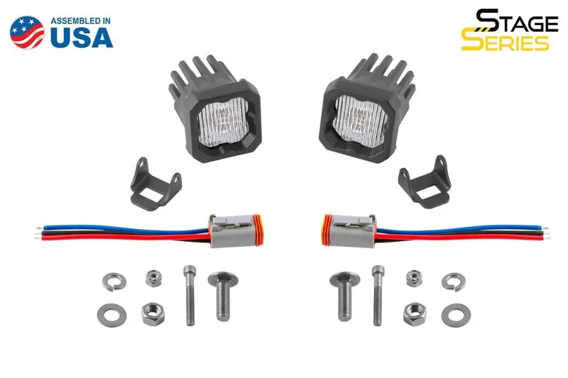 Diode Dynamics Stage Series C1 White Sae Fog Standard Led Pod - Pair 1