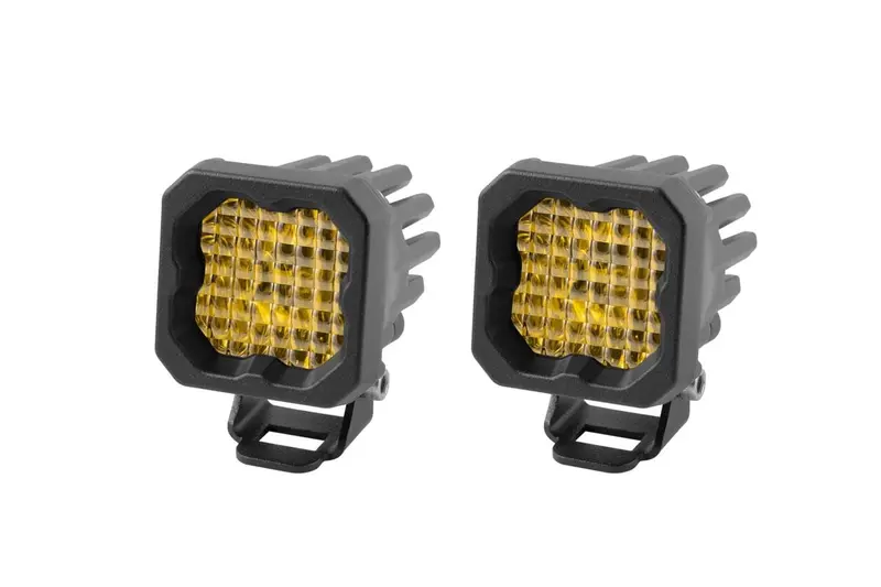 Diode Dynamics Stage Series C1 Yellow Pro Standard Led Pod - Pair 1