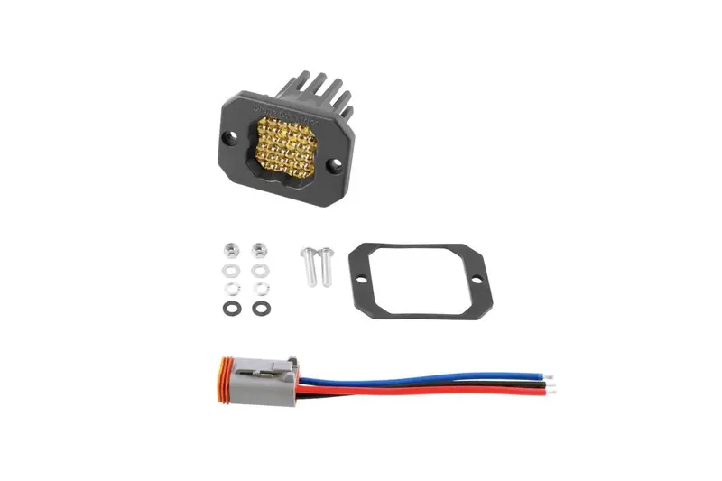 Diode Dynamics Stage Series C1 Yellow Sport Flush Mount Led Pod - Single 1
