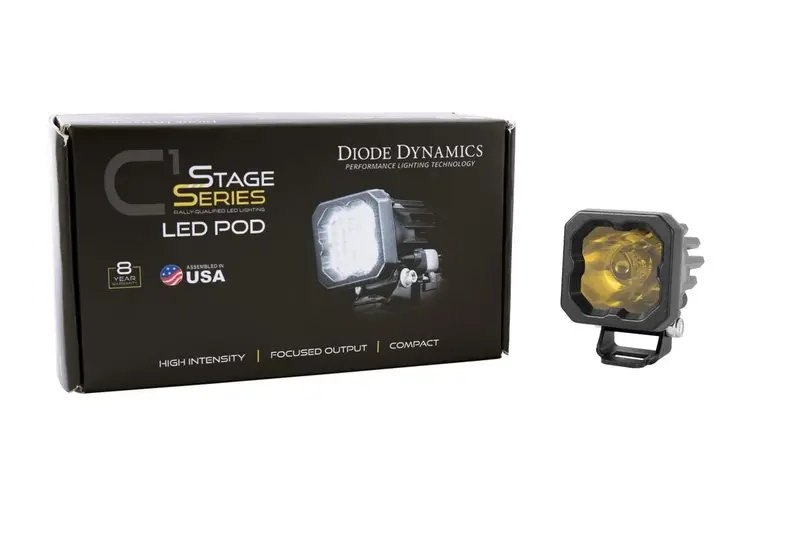 Diode Dynamics Stage Series C1 Yellow Sport Standard Led Pod - Single 2