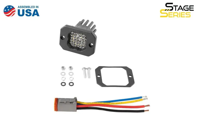 Diode Dynamics Stage Series C1r White Flood Flush Mount Led Pod - Single 1