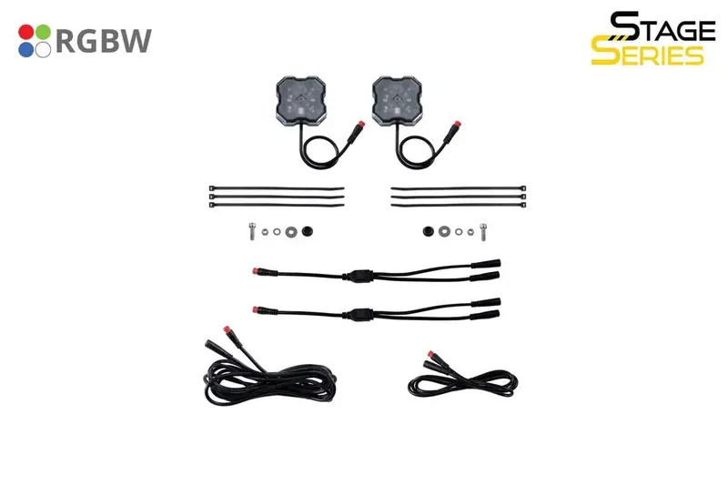 Diode Dynamics Stage Series Rgbw Led Rock Light - Pair 1