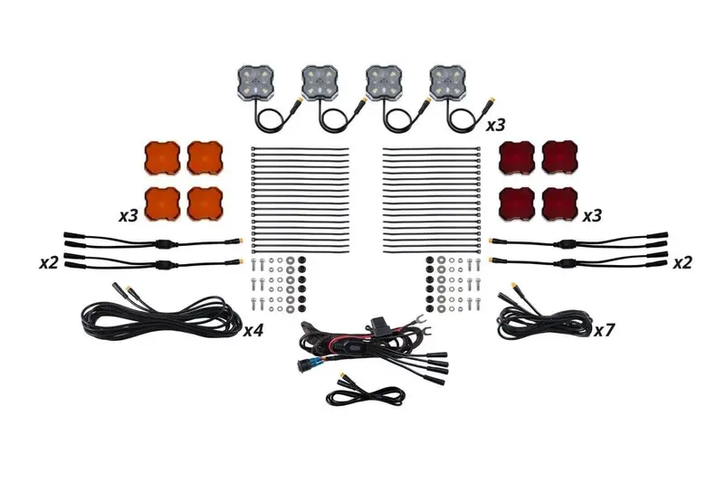 Diode Dynamics Stage Series Single-Color Led Rock Light Kit - 12-Pack 1