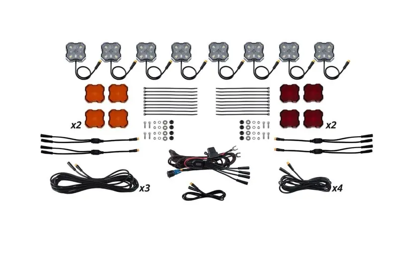 Diode Dynamics Stage Series Single-Color Led Rock Light Kit - 8-Pack 1